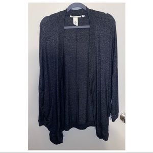 Dark grey scoop cardigan